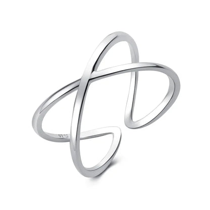 Anillo Cruz en Relieve Abierto