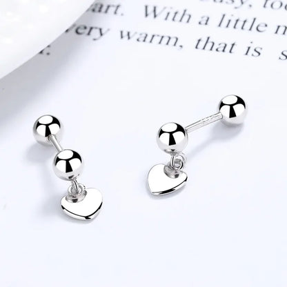 Aretes Corazón, Esfera o Cuadrado