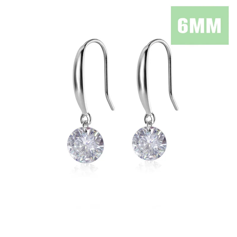 Aretes Colgantes con Zirconia