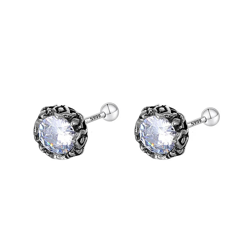 Aretes Retro con Cierre de Rosca