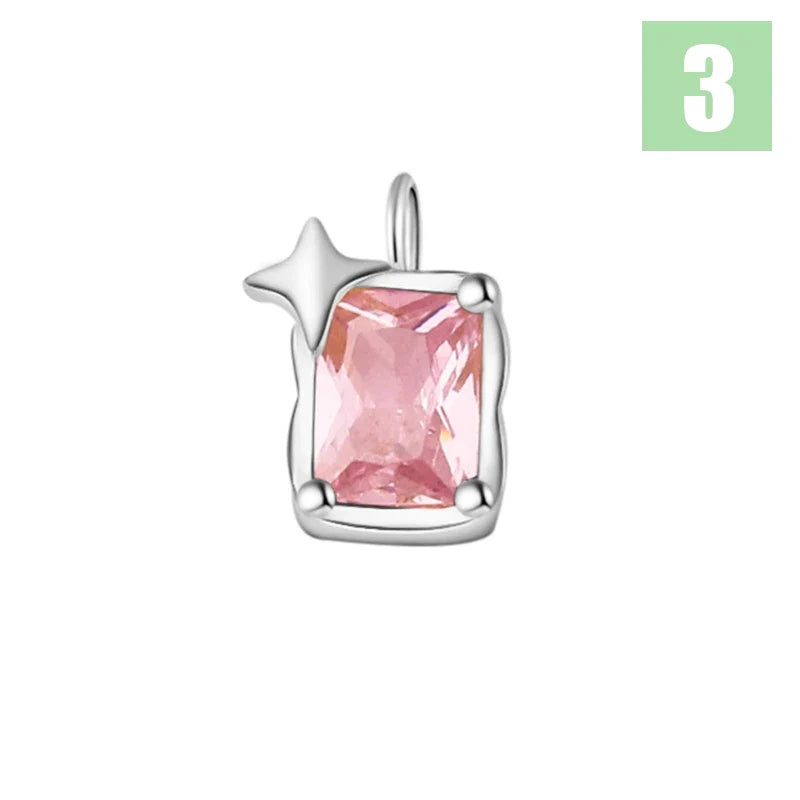 Dije Zirconia de Color en Ocho Tonos