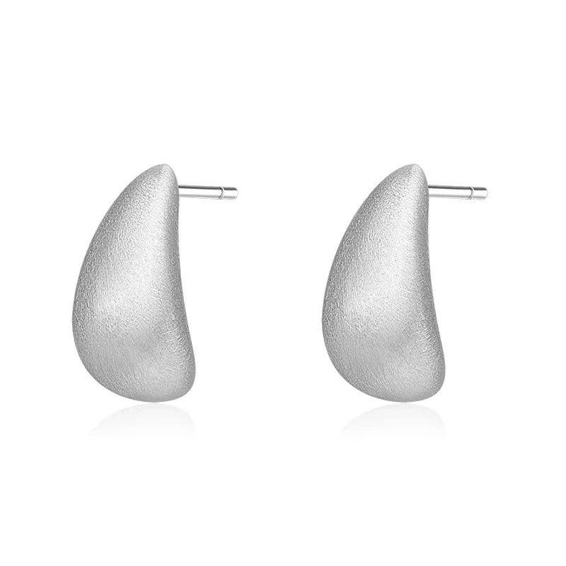 Aretes Satinados Minimalistas