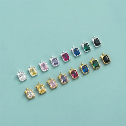 Dije Zirconia de Color en Ocho Tonos