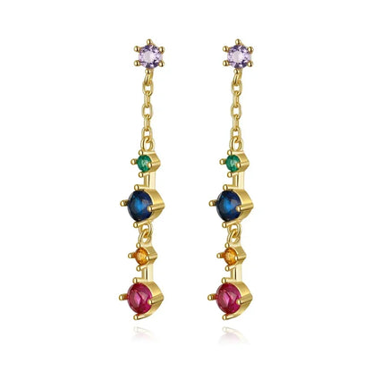Aretes Largos con Flecos