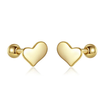 Aretes Corazón de Rosca en Varios Modelos