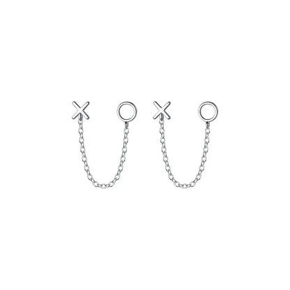 Aretes XO con Cadena