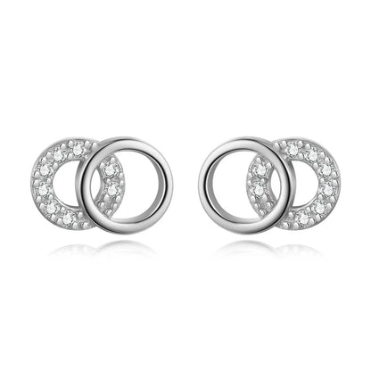 Aretes Zirconia Redonda Minimalista