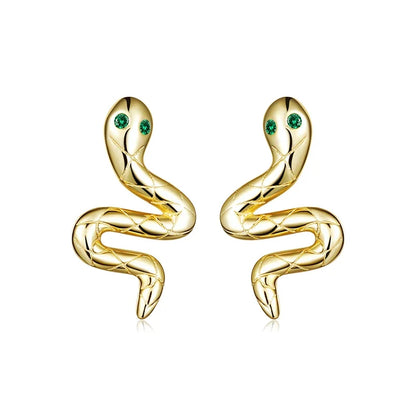 Aretes Serpiente en Espiral