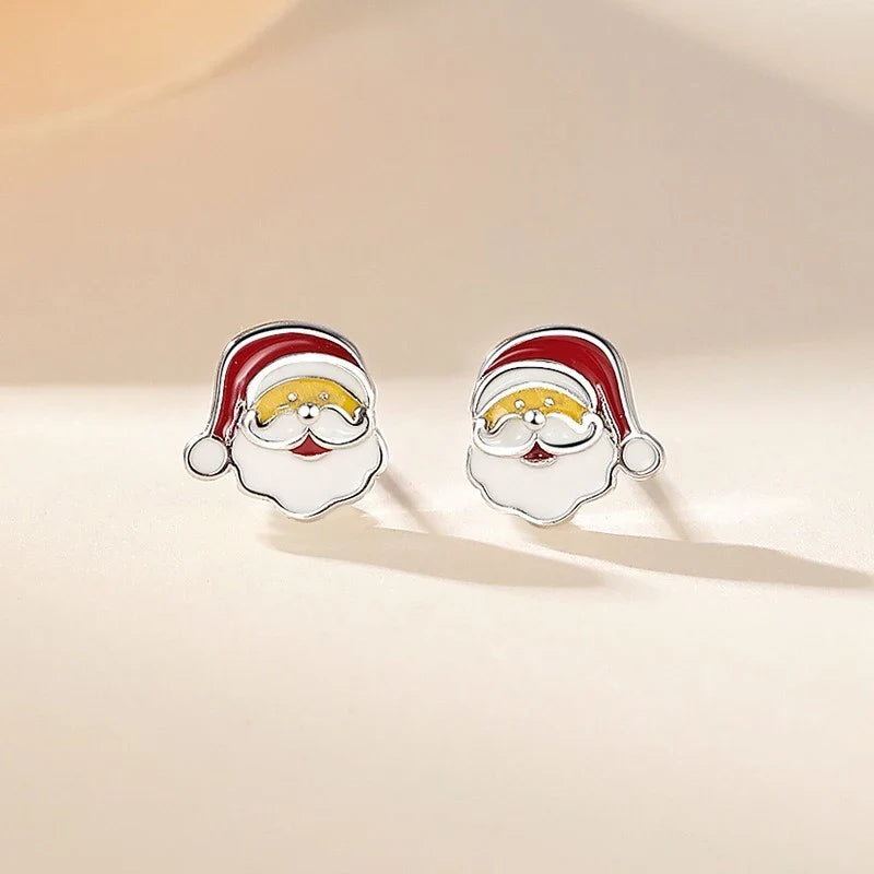 Aretes Navideños Reno, Árbol y Santa