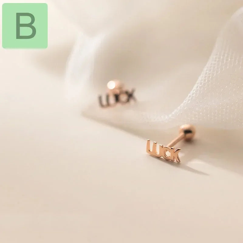 Aretes Cuadrados de la Suerte