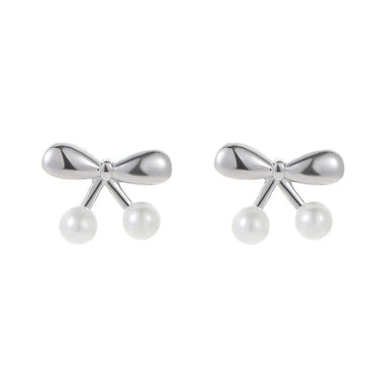 Aretes Cereza con Perlas