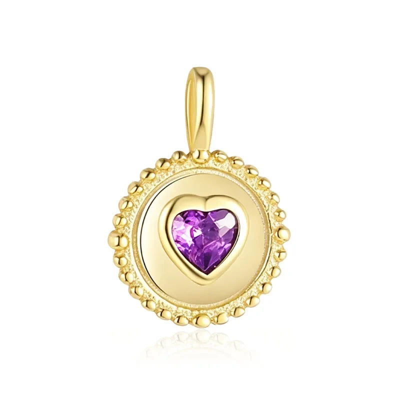 Dije Corazón o Rombo con Zirconia