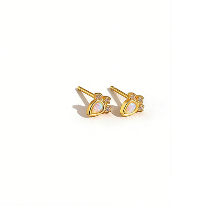 Aretes Zanahoria con Ópalo