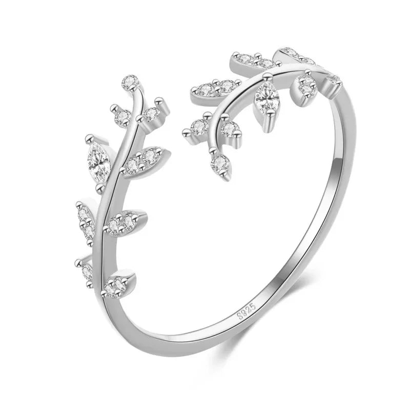 Anillo Abierto de Hoja