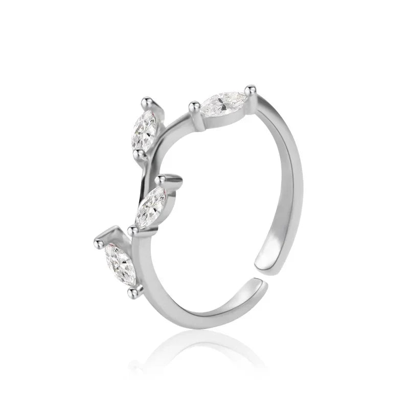Anillo de Hojas Ajustable