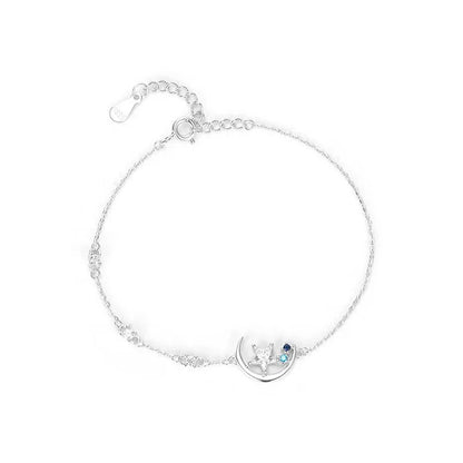Collar Luna y Estrella con Zirconias de Colores
