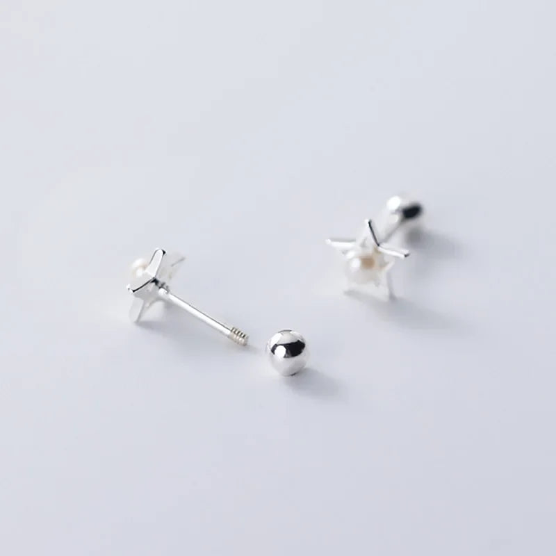 Aretes Estrella con Perla