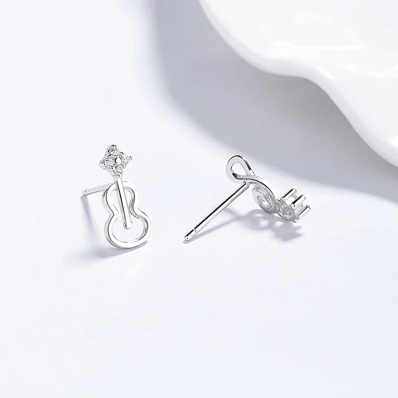 Aretes Nota Musical y Guitarra