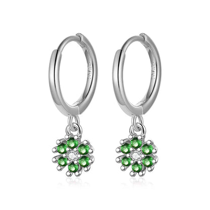 Arracadas Flor con Zirconias
