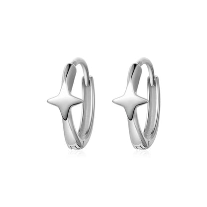 Arracadas Estrella de Cuatro Puntas