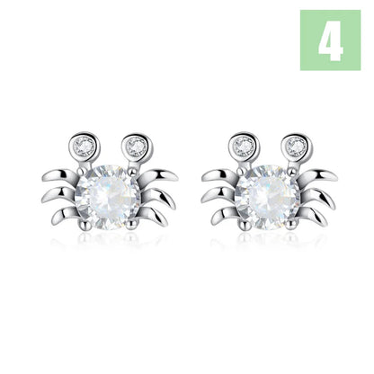 Aretes Cangrejo en Cuatro Estilos