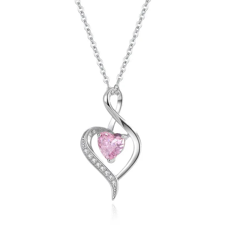 Collar Corazón con Piedra de Corazón