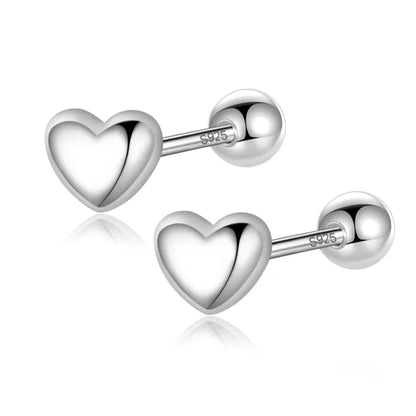 Aretes Corazón de Rosca en Varios Modelos
