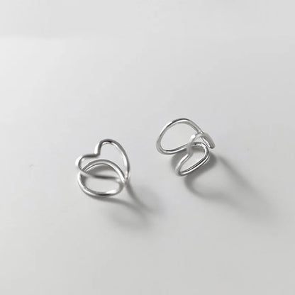 Aretes de Clip Corazón