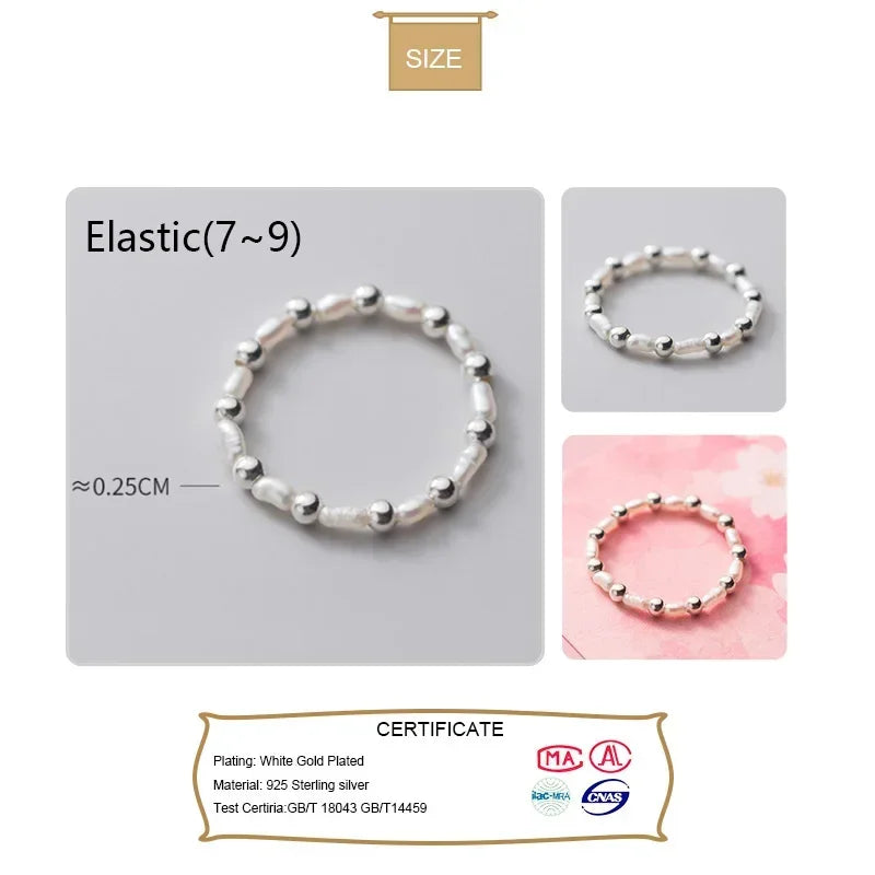 Anillo Elástico de Perlas