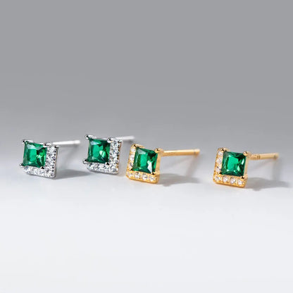Aretes Zirconia Cuadrada