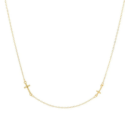 Collar en Capas con Cruz