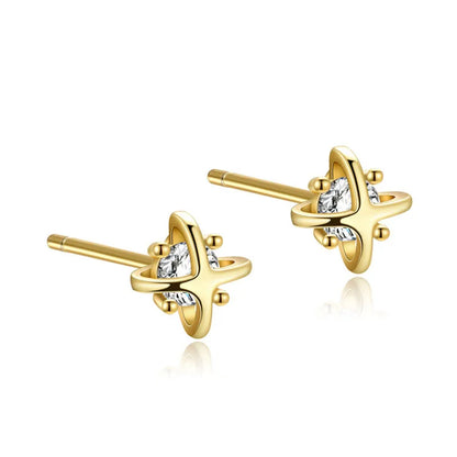 Aretes Planeta con Zirconias