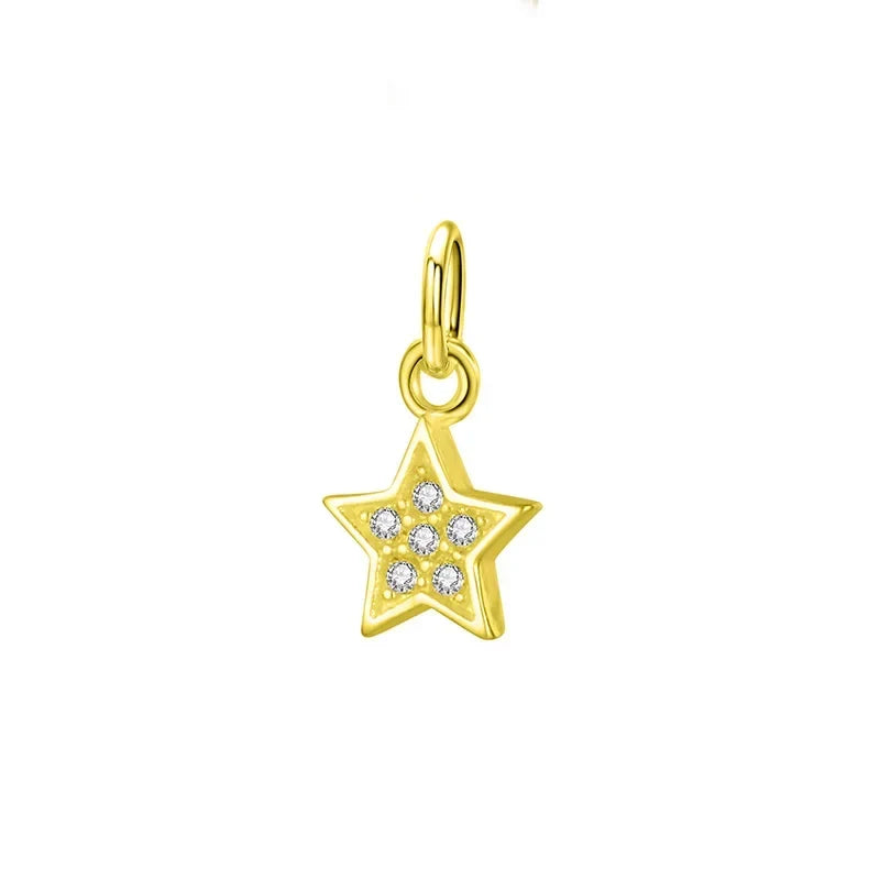 Dije Estrella Pavé en Tres Tonos