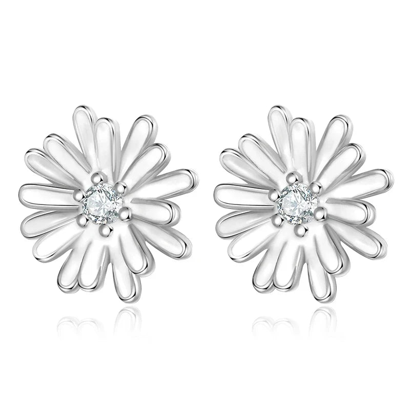 Aretes Flor de Crisantemo