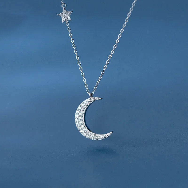 Collar Gargantilla Luna y Estrella