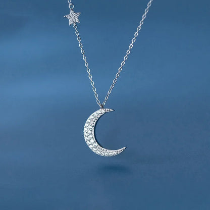 Collar Gargantilla Luna y Estrella