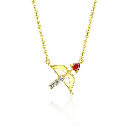 Juego Corazón Flechado con Zirconias