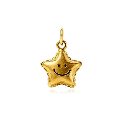 Dije Estrella Sonriente 3D