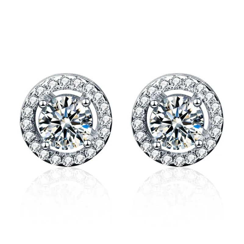 Aretes Gatito Geométrico con Zirconias