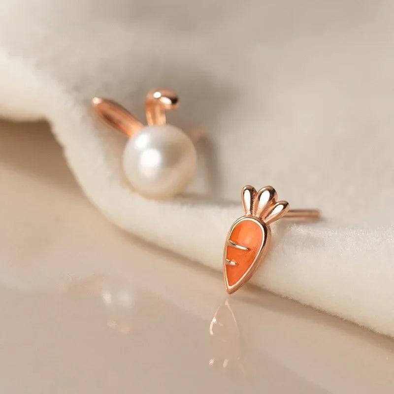 Aretes Conejito con Zanahoria