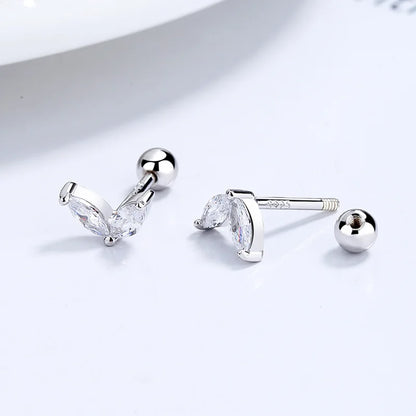 Aretes Hoja Brillante