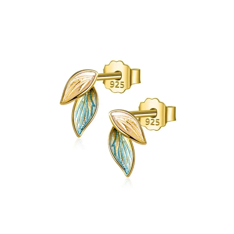 Aretes Hojas Delicadas