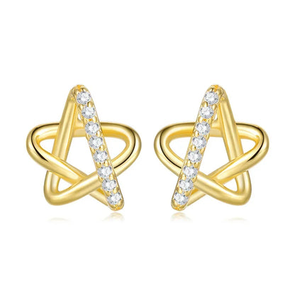 Aretes Estrella Titilante con Zirconias