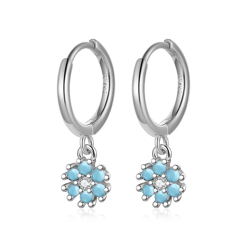 Arracadas Flor con Zirconias