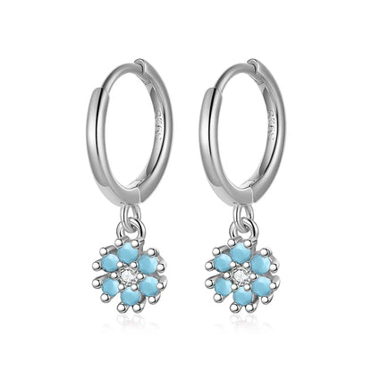 Arracadas Flor con Zirconias