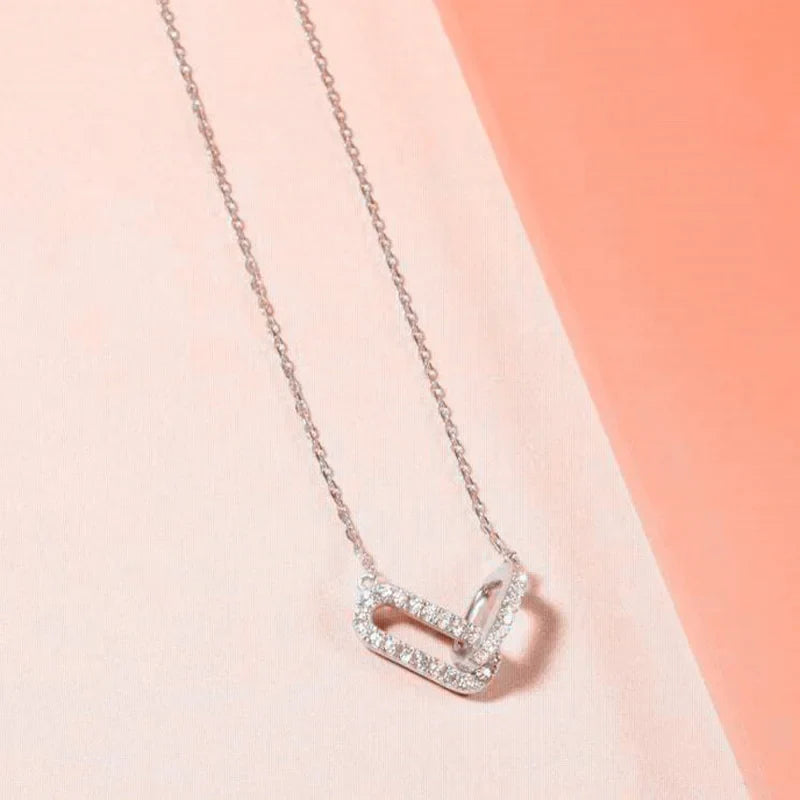 Collar Doble Aro con Zirconias