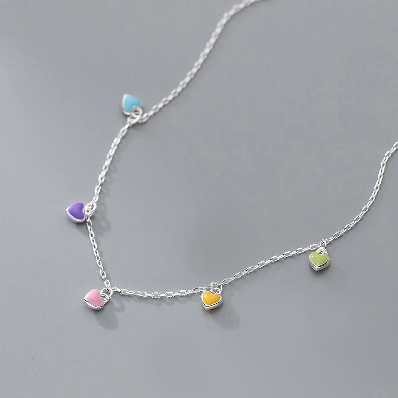 Collar Corazón Multicolor