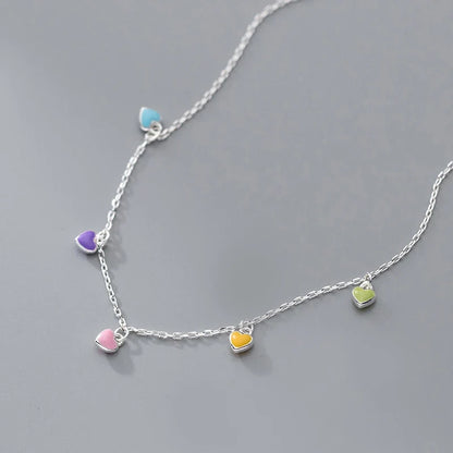 Collar Corazón Multicolor