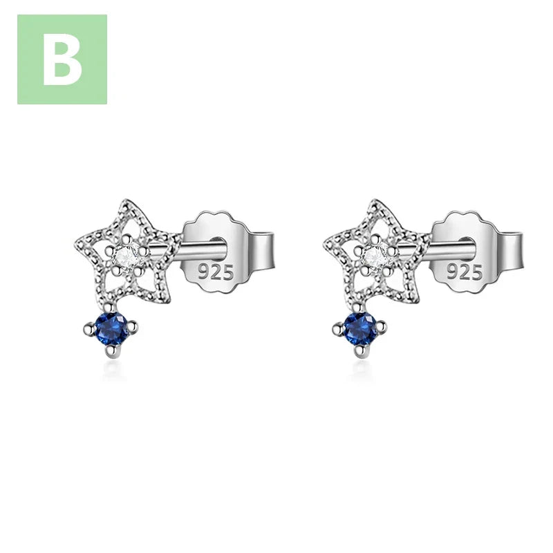 Aretes Mini Ojo con Zirconias