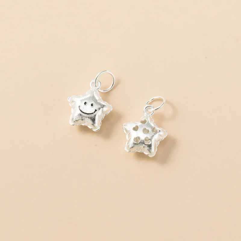Dije Estrella Sonriente 3D